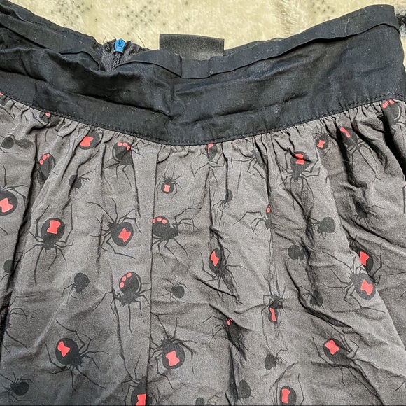 3 for $20! Sourpuss Black Widow Swing Skirt - Picture 3 of 5